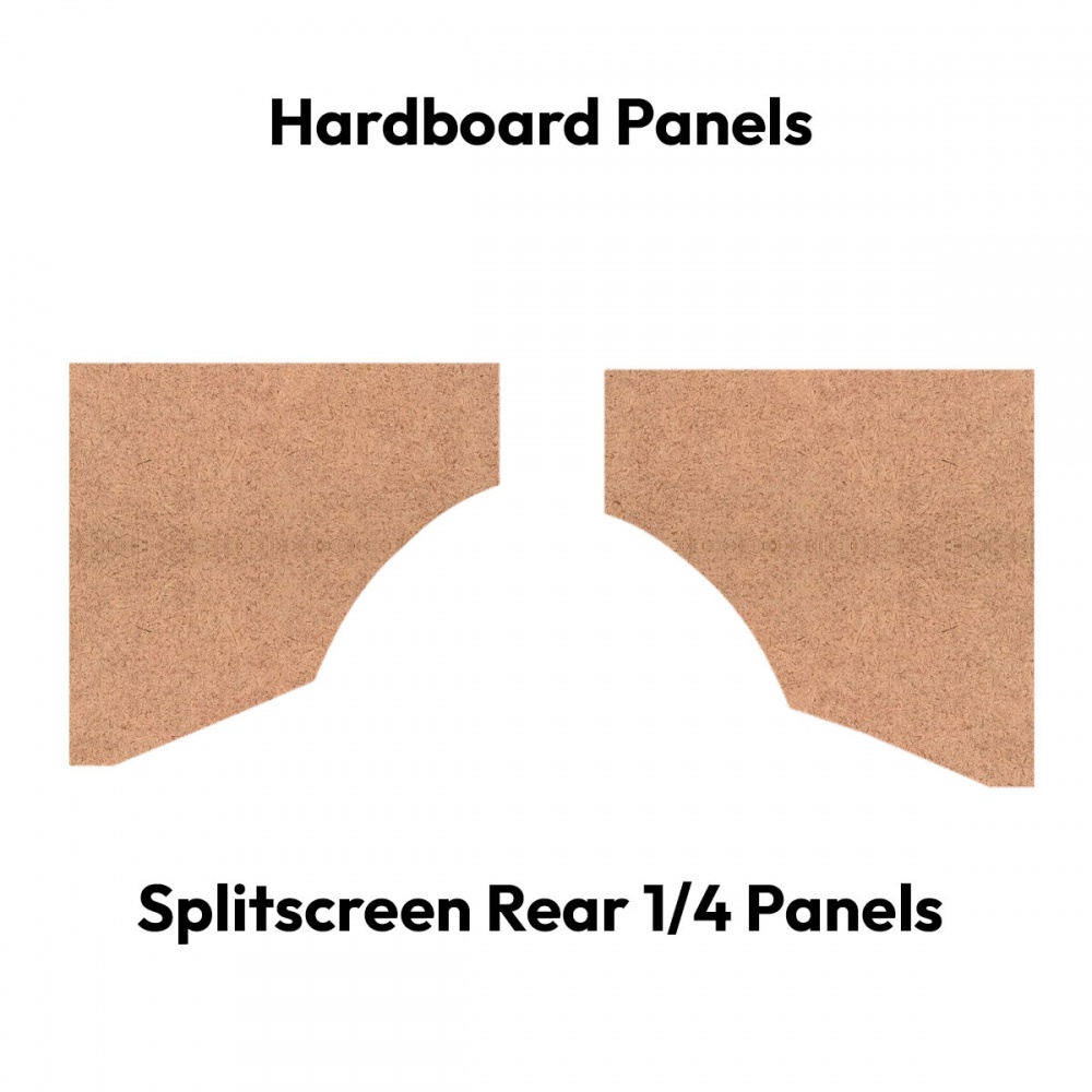 Split Screen Hardboard Rear Quarter Trim Panels Madmatz